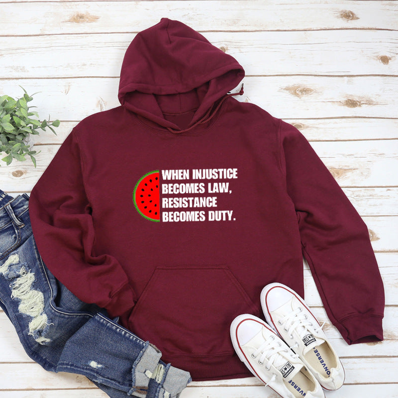 When Injustice Becomes Law Women's Casual Hoodie