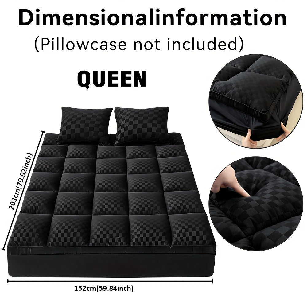 Mattress Topper, Extra Thick Mattress Pad Pillow Top Mattress Cover Quilted Fitted Mattress Protector Top Stretches Up 8-21\" Deep Pocket Cooling, Mattress Topper With 1000GSM