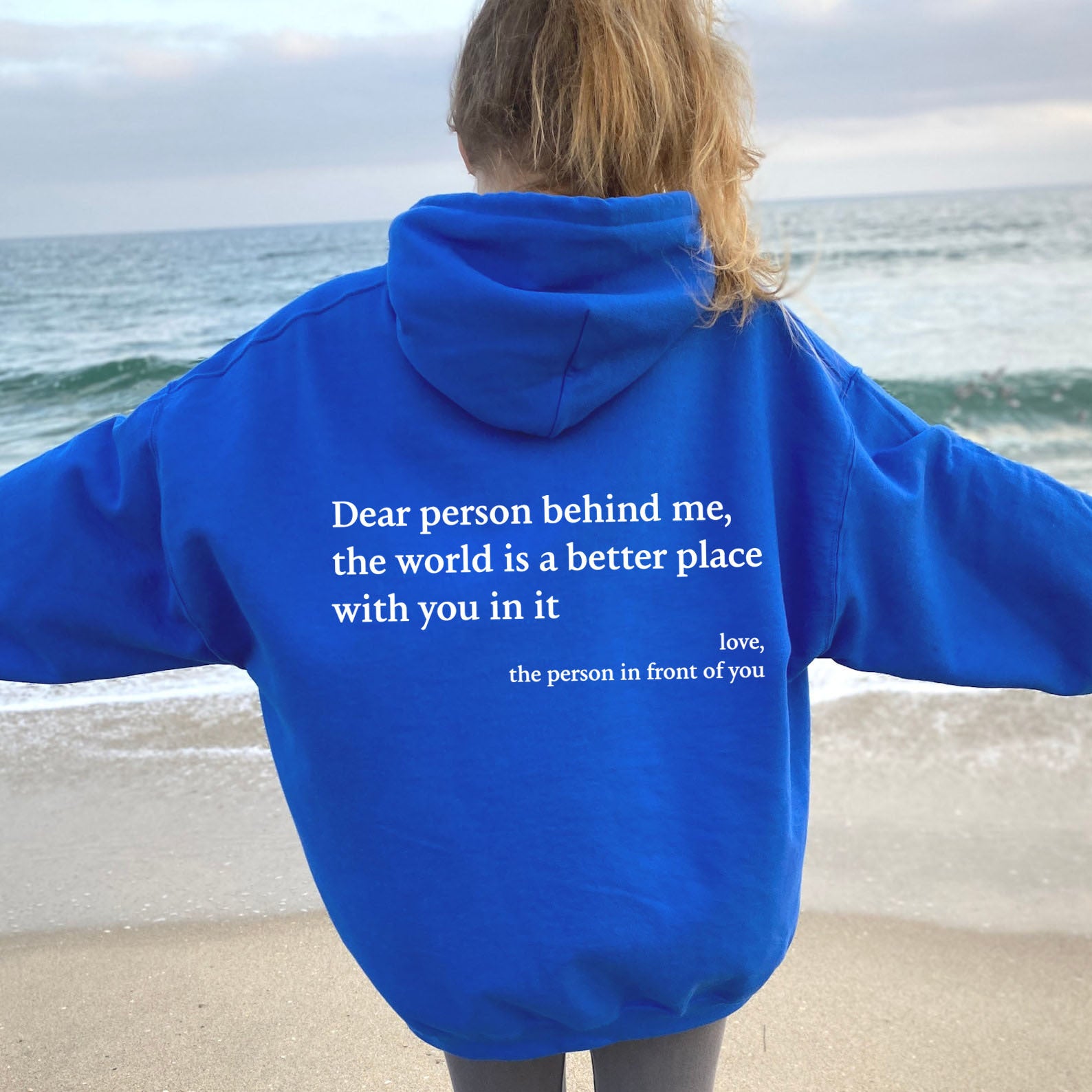 Women's Brushed Fleece Letter Graphic Hoodie