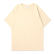 Pure White Long-Staple Cotton Loose Fit Short‑Sleeve T‑Shirt – Round Neck