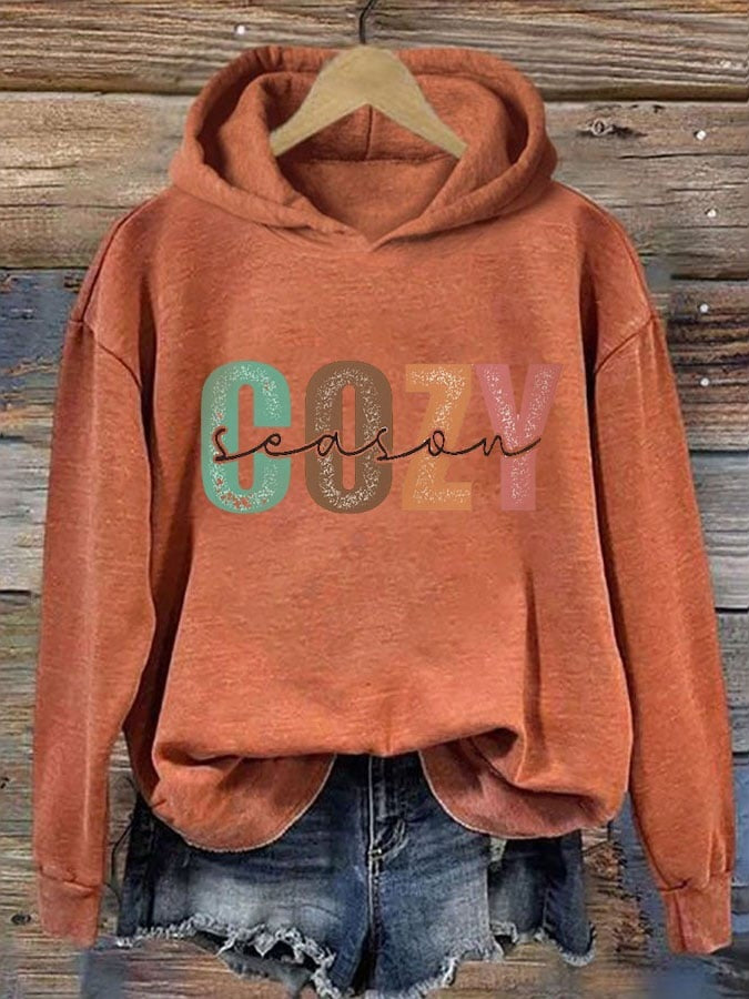 Festive Christmas Digital Print Pullover Hoodie