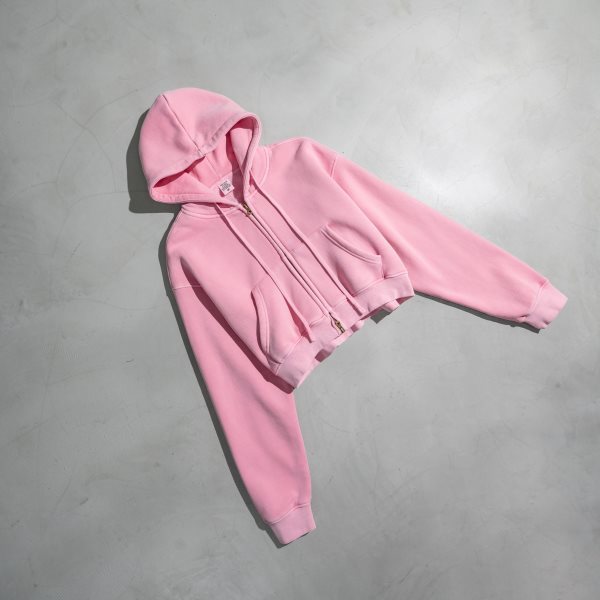 Retro Color Block Zip Hooded Sweater