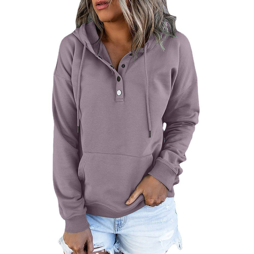 Women's Casual Hooded Sweatshirt with Pockets
