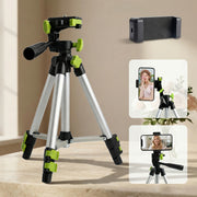 Aluminum Alloy Desktop Tripod – 25.47‑Inch (64.7 cm) Height, 1/4‑Inch Screw, Portable Travel Design for DSLR and Smartphone