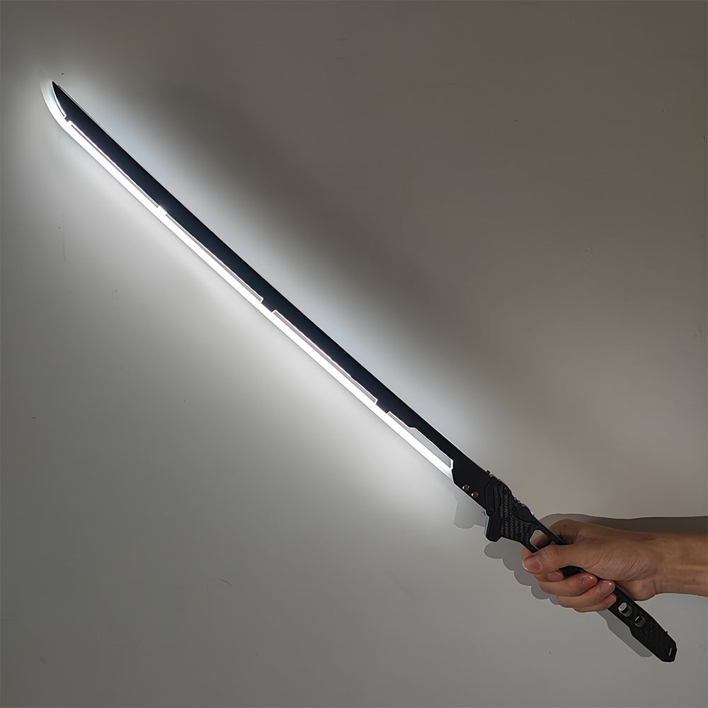 LED Cyber-Style Samurai Sword – 80 cm (31.5 in) Light-Up Prop for Cosplay, Masquerade and Halloween