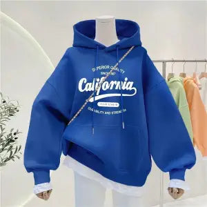 Cozy Navy Fleece Print Jacket: Warm & Stylish Outerwear