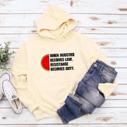 When Injustice Becomes Law Women's Casual Hoodie