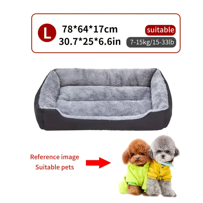 Extra For Large Dog Bed For Medium & For Large Dogs - Heavy-Duty Orthopedic Pet Bed With Non-Slip Base, Soft Cushioned Interior, Washable Surface - Extra Long 26.7X21.2 Inch, Black - Ideal For Seni...