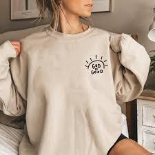Casual Round Neck Print Sweatshirt for Women
