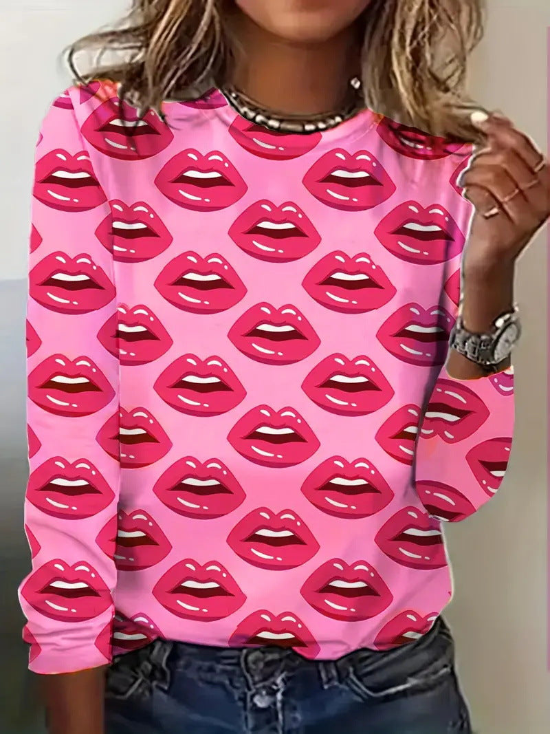 Trendy Hip Hop Graphic Print Long Sleeve Pullover Sweatshirt