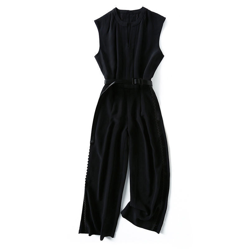 Elegant Pure Color Slimming Jumpsuit For Women