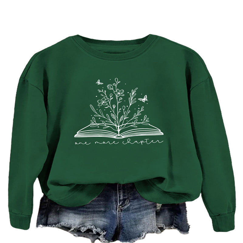 Casual Long Sleeve Letter Print Loose Sweatshirt