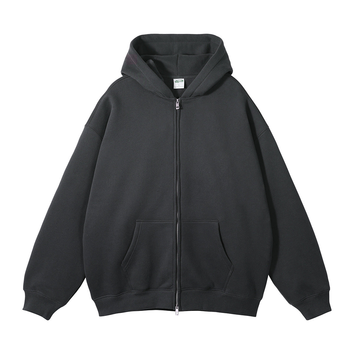 Men's Fleece-Lined Thickened Zip Sweatshirt & Pants Set