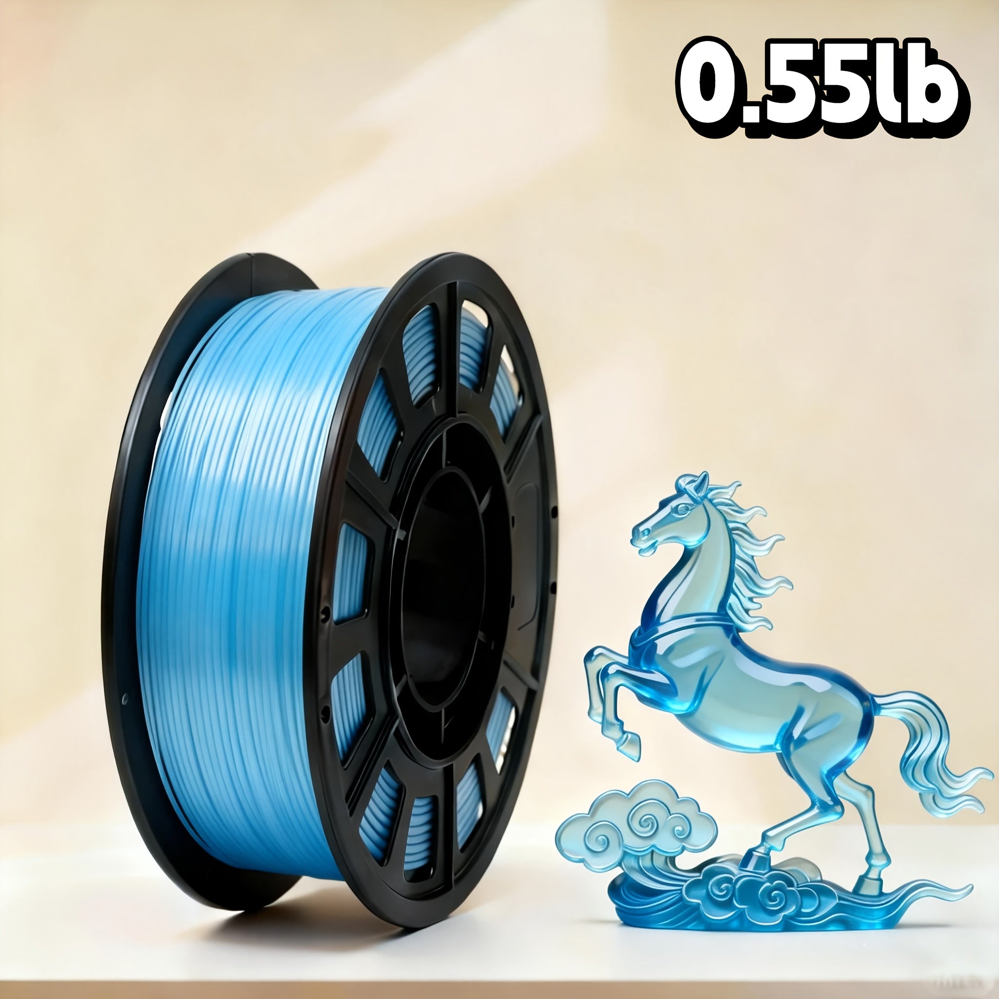 PLA 1.75mm 3D Printer Filament 250g Spool – Rapid Color Change, Low Shrinkage, ±0.02mm Precision