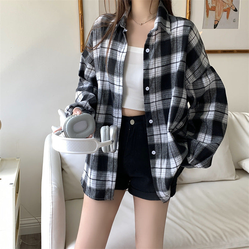 Idle Style All-match Lantern Long Sleeve Shirt Coat