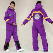 Waterproof Windproof One-Piece Ski Suit for Winter