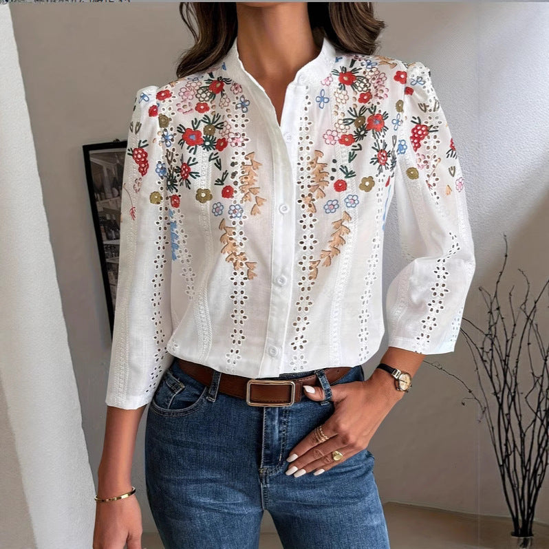 Spring New Arrival Retro-Printed Shirt