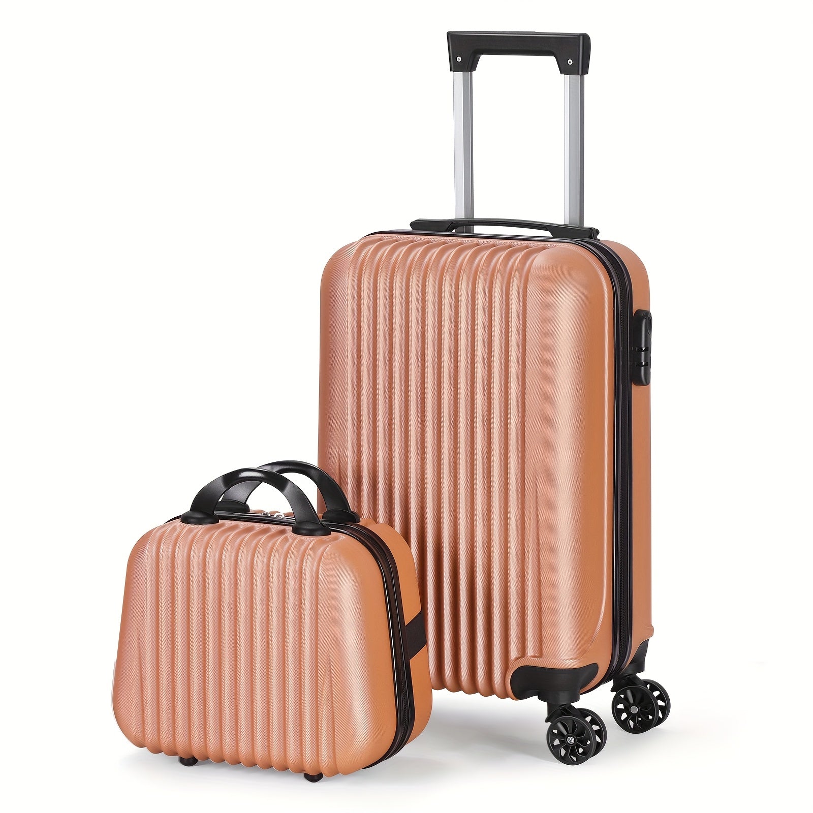 1pc/2pcs Suitcase Set Boarding Luggage Bag, 20inch Satchel Suitcase And 14inch Handbag Can Be Worn Diagonally Across The Trolley Case, with Wheels, Multi-Color Suitcase, for Office, Carryon...