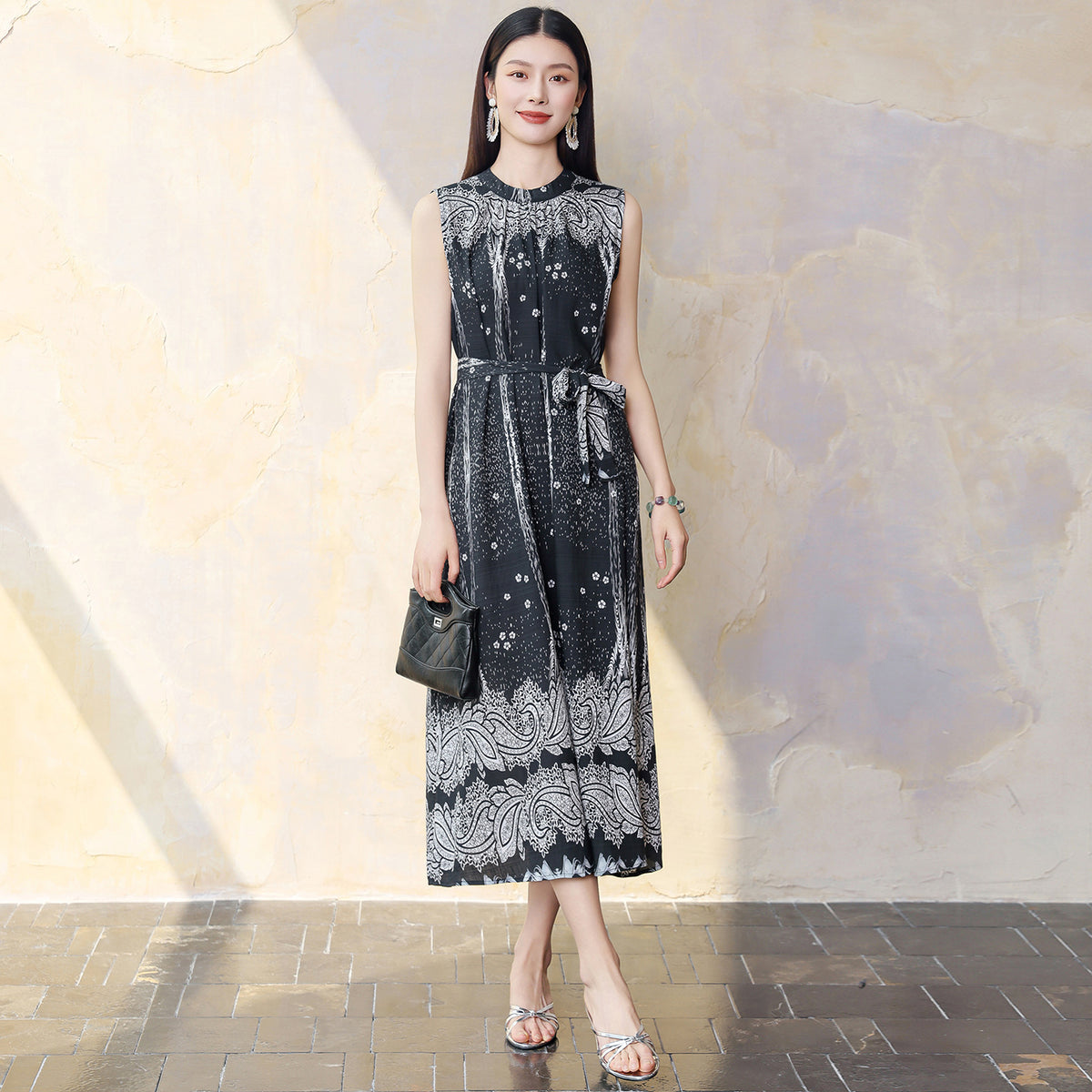 High-end Elegant Figure-flattering Mom's Dress