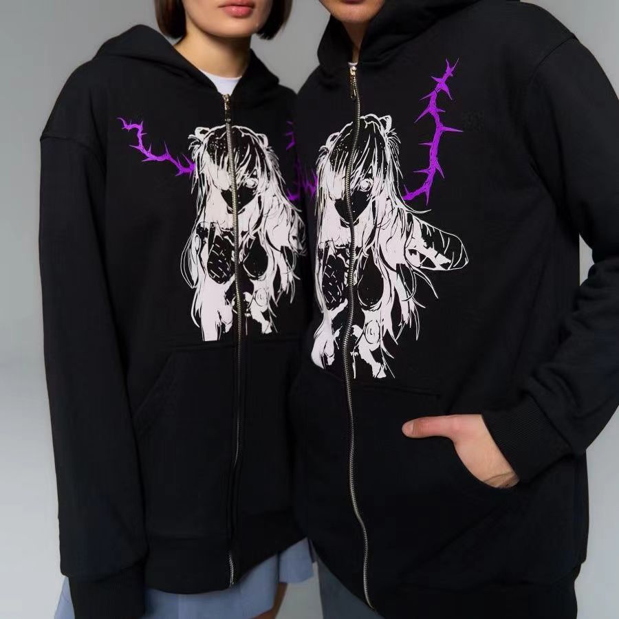 Chic Printed Women's Autumn Pullover Hoodie