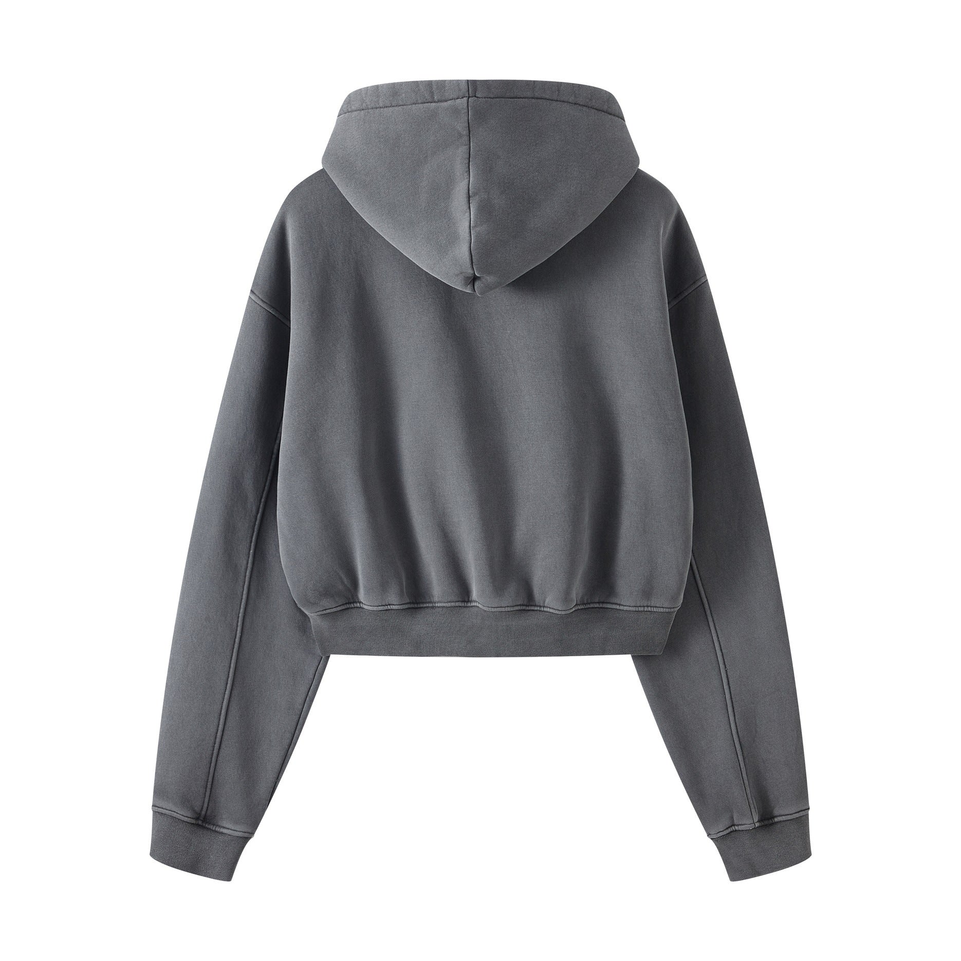 Retro Color Block Zip Hooded Sweater