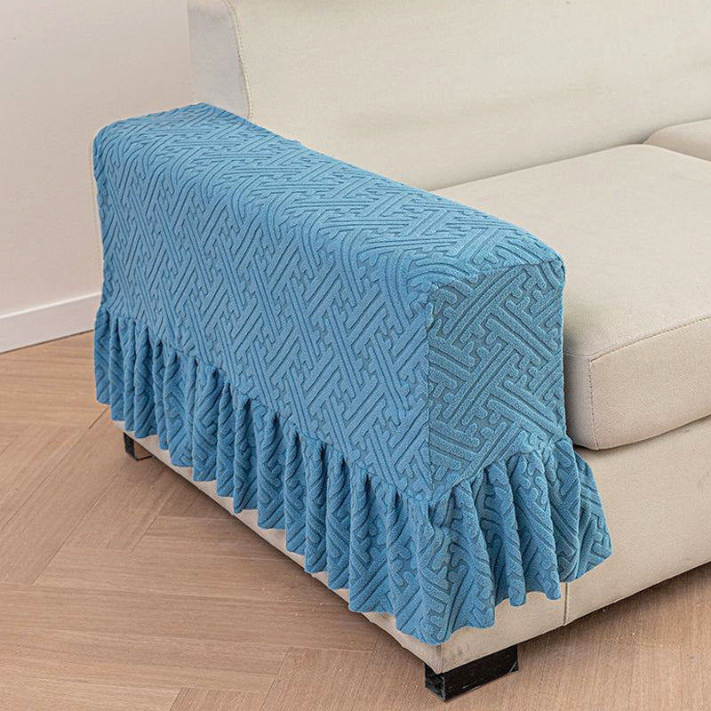 Universal Stretch Sofa Armrest Cover Full Wrap Anti-slip Fabric Protector for Couch Side Arms