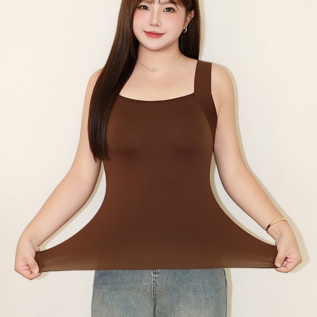 Ultra‑Stretch Seamless Vest – Light, Skin‑Tone Comfort