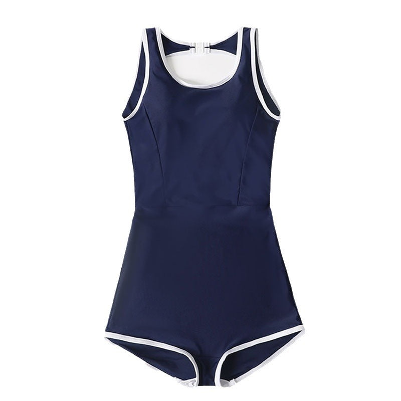 Retro Slimming One-Piece Swimsuit for Women