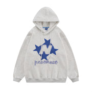 Cozy Embroidered Letter Crewneck Sweater