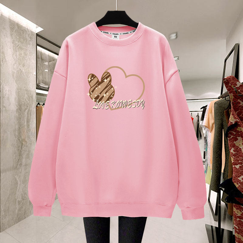 Cozy Plush Pullover Sweatshirt | Warm Student Style Top