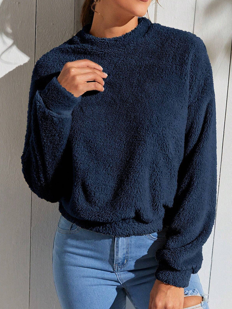 Cozy Double-Sided Velvet Loose Fleece Sweatshirt
