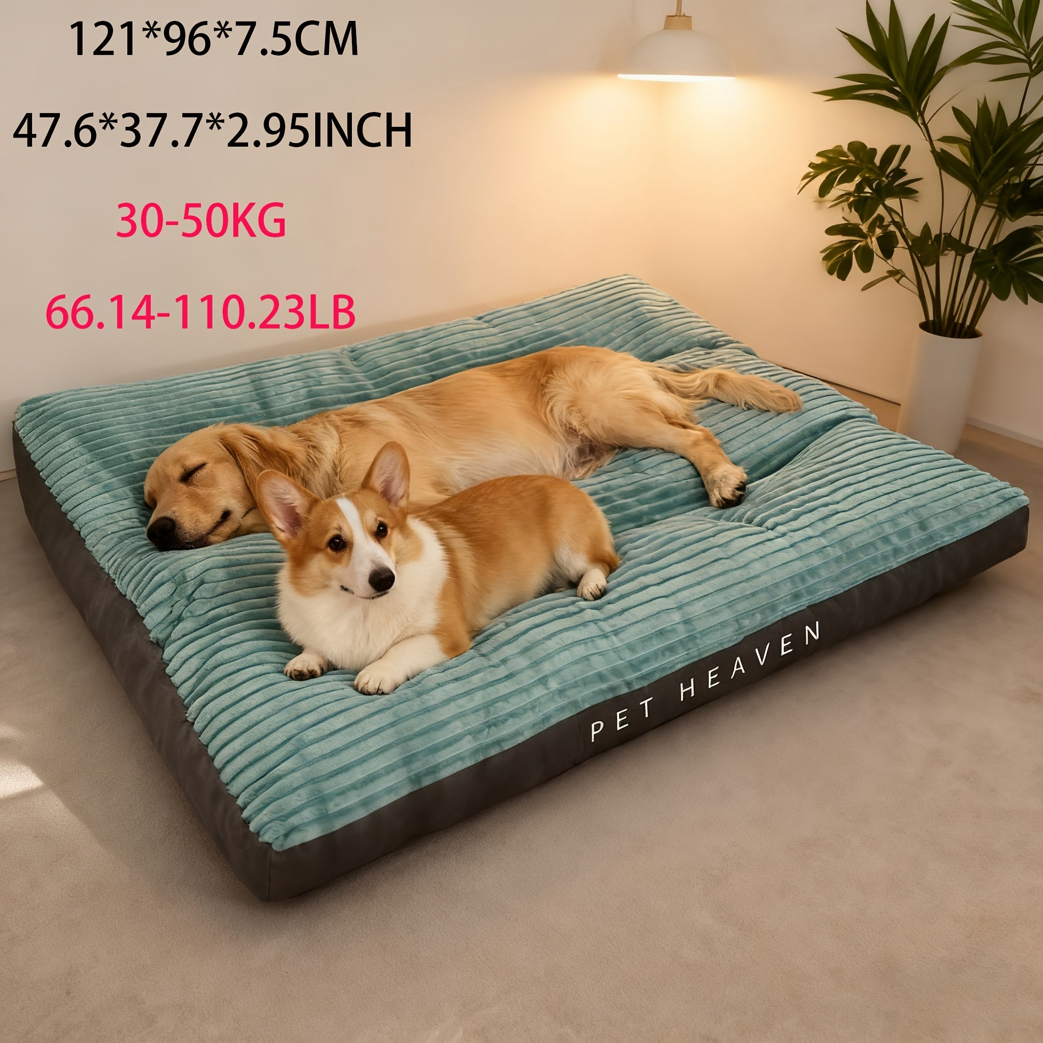 Giant Luxury Xxl Large Dog Bed - Human-Size Design For Big And Medium Breeds, Breathable In Summer, Warming Winter Supportive Pet Couch & Kennel. Extra-Large Size Suitable To All Climates With Remo...