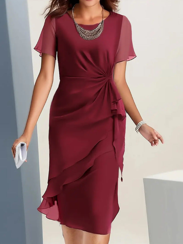 Cross-border Independent Station New 2025 Summer Dress Stitching Ch…
