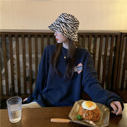 Women's Casual Long-Sleeve Letter Pullover Sweater