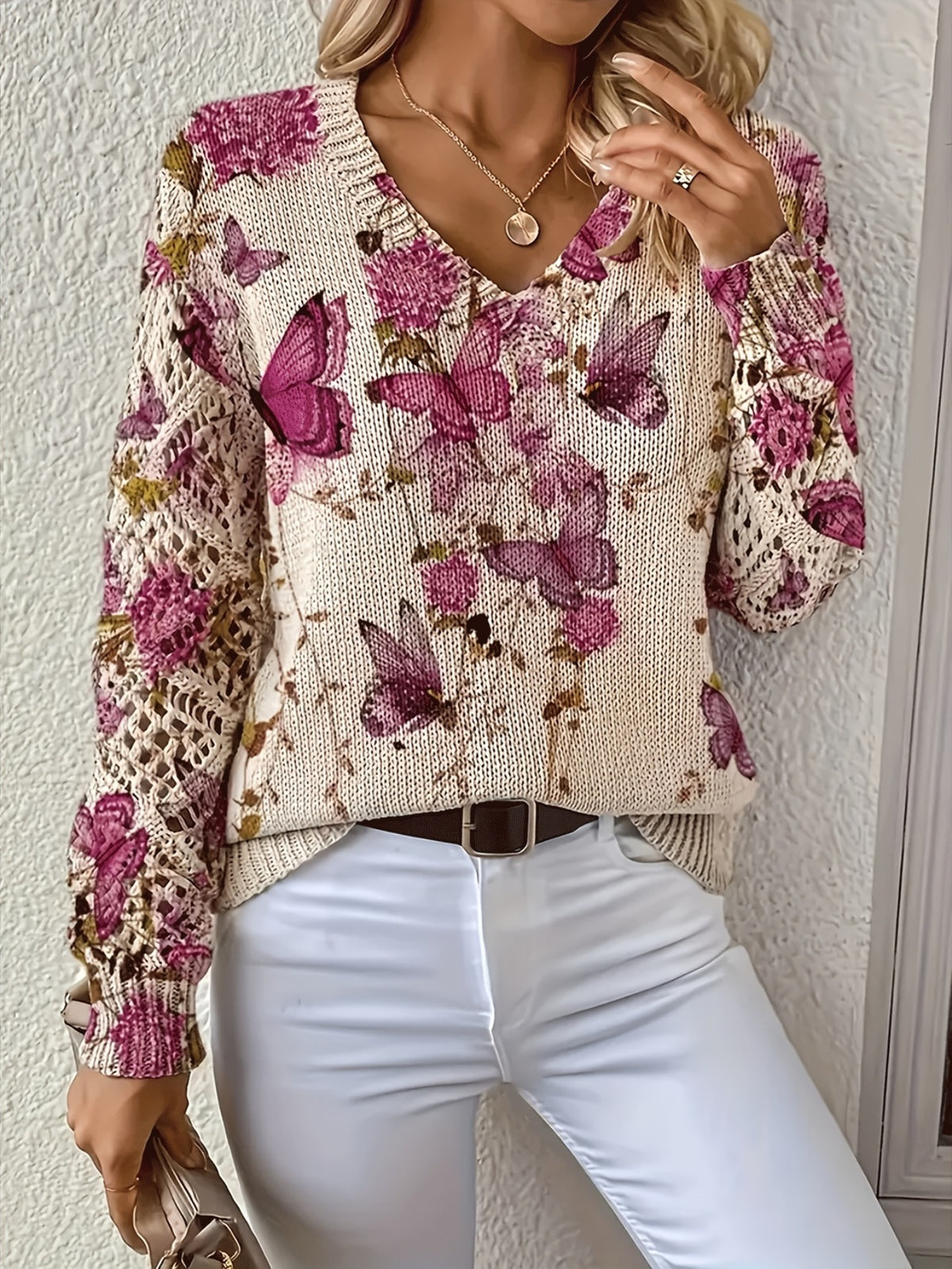 Pullover Long Sleeve Spring and Autumn Sweater
