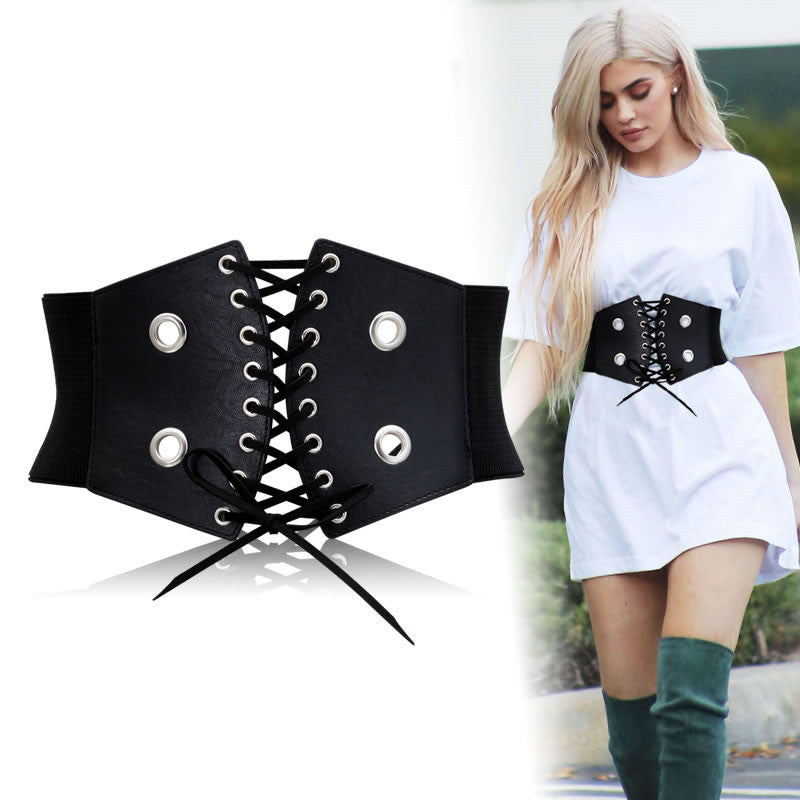 Lace-up Waist Cincher Belt for Women