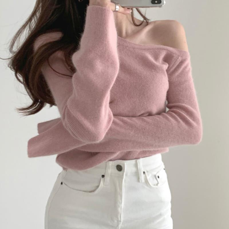 Elegant Slim Long-Sleeve Pullover Sweater