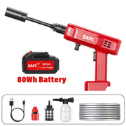 Cordless High‑Pressure Washer with 40‑80 Wh Battery – Fast Charging, Multi‑Surface Cleaning