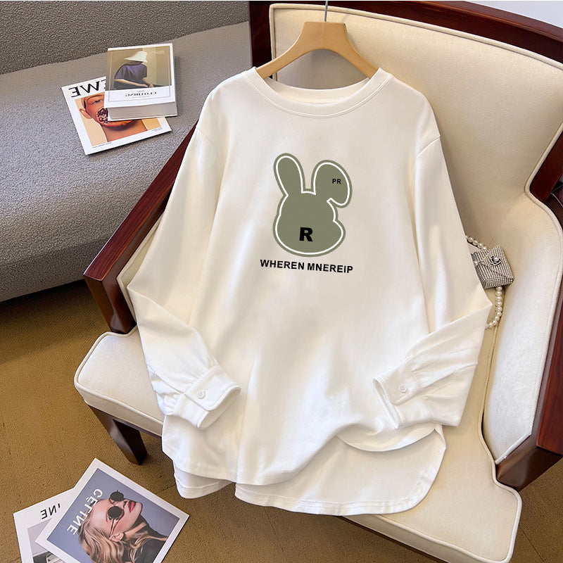 Cute Anime Print Cotton Long Sleeve Sweatshirt