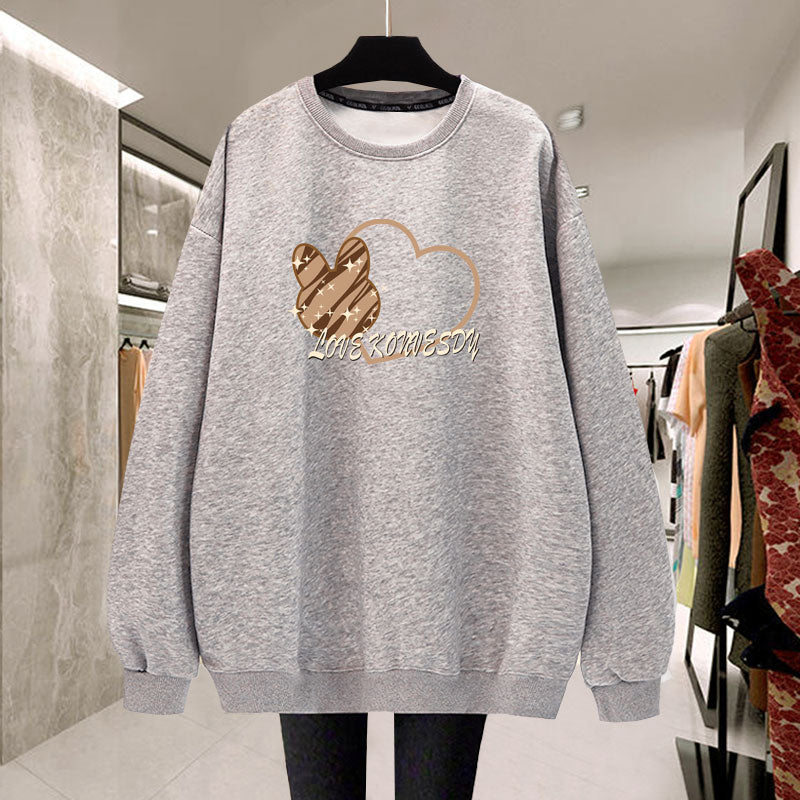Cozy Plush Pullover Sweatshirt | Warm Student Style Top