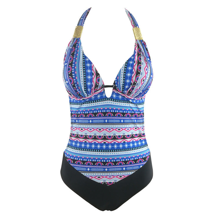 Sexy Backless Halter One-Piece Swimsuit