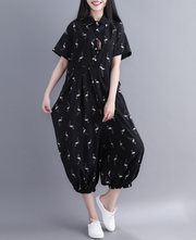 Chic Printed Chiffon Jumpsuit for Women