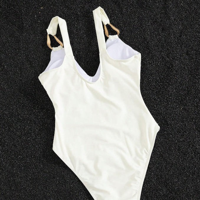 Sleeveless Halter-neck Bodysuit With A Sophisticated And Elegant Design