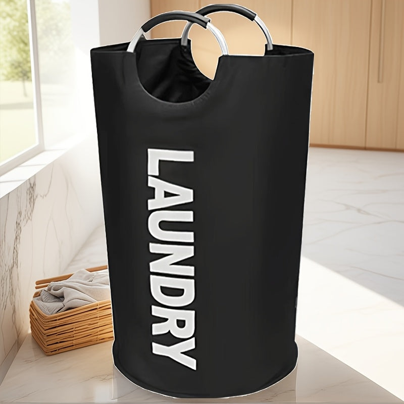 Large Laundry Basket with Foldable Laundry Bag, Independent High Hanger, Foldable Laundry Box, High Quality Laundry Basket, Of High Quality. The Handle Ring Adopts A Half Ring Design And The Connectio