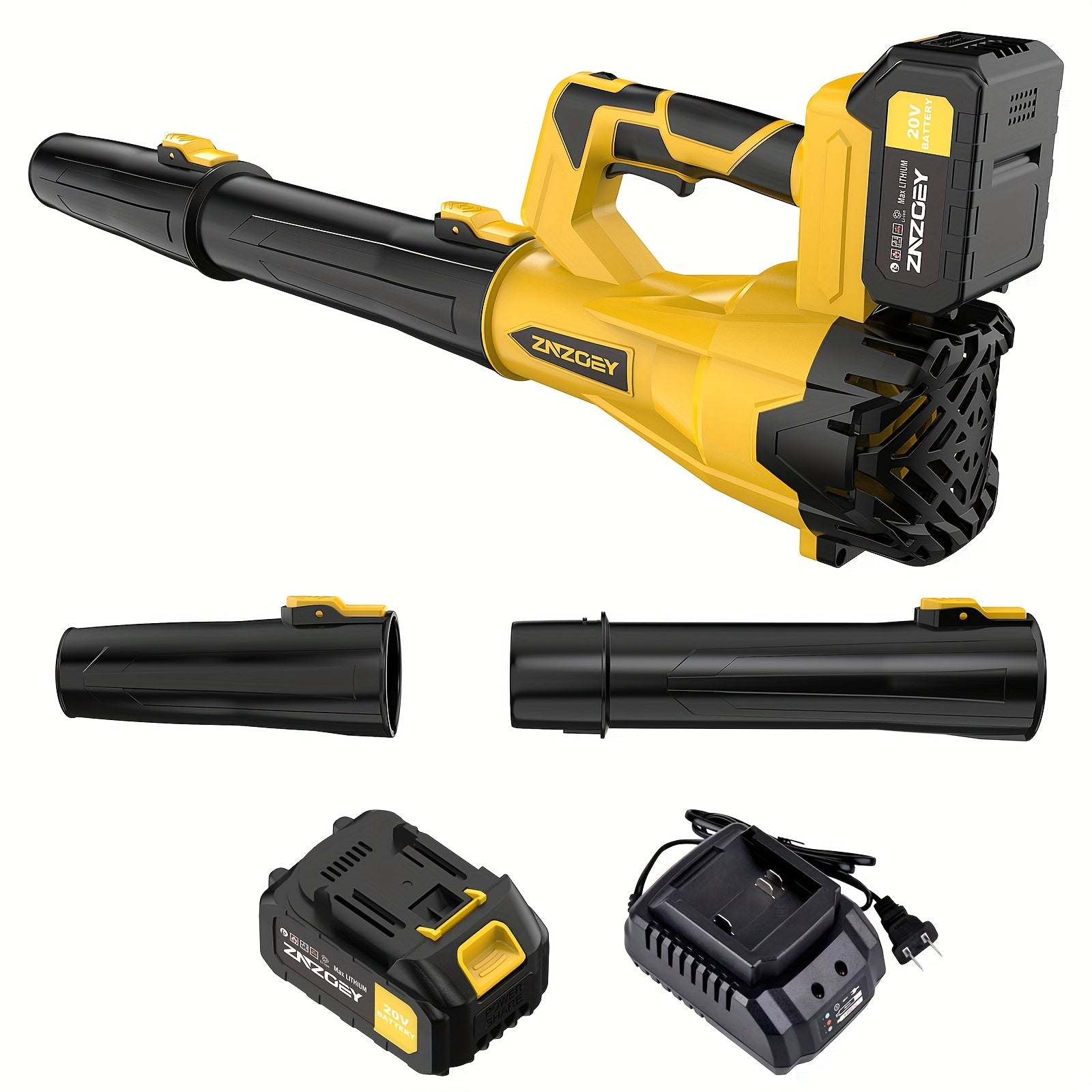 Cordless Leaf Blower with 4.0Ah Battery and 580CFM Airflow