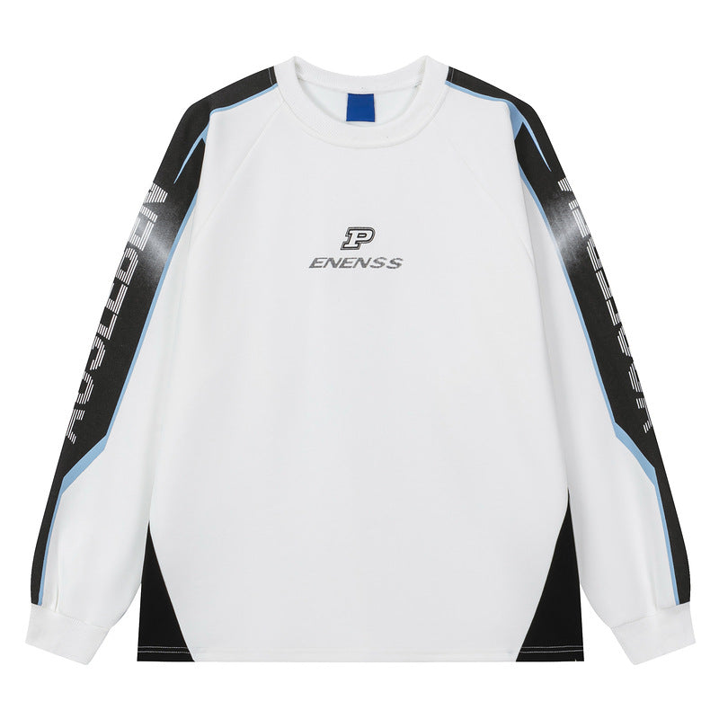 Retro Sport Long Sleeve Couple Pullover