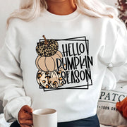 Women's Halloween Print Crewneck Long Sleeve Sweatshirt