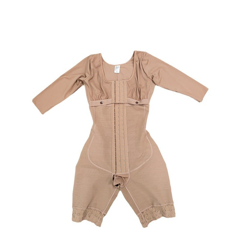 Seamless Half-Sleeve Belly Shaping & Hip-Lift Corset Romper
