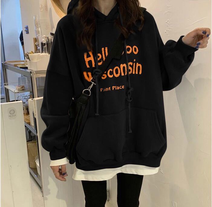 Korean Style Oversized Pullover Hoodie