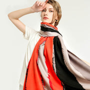 Double-Sided Satin Scarf for Women
